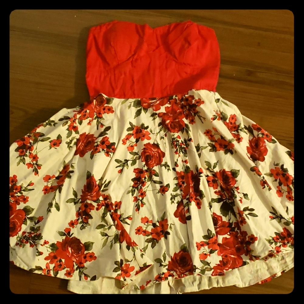 Strapless tube dress